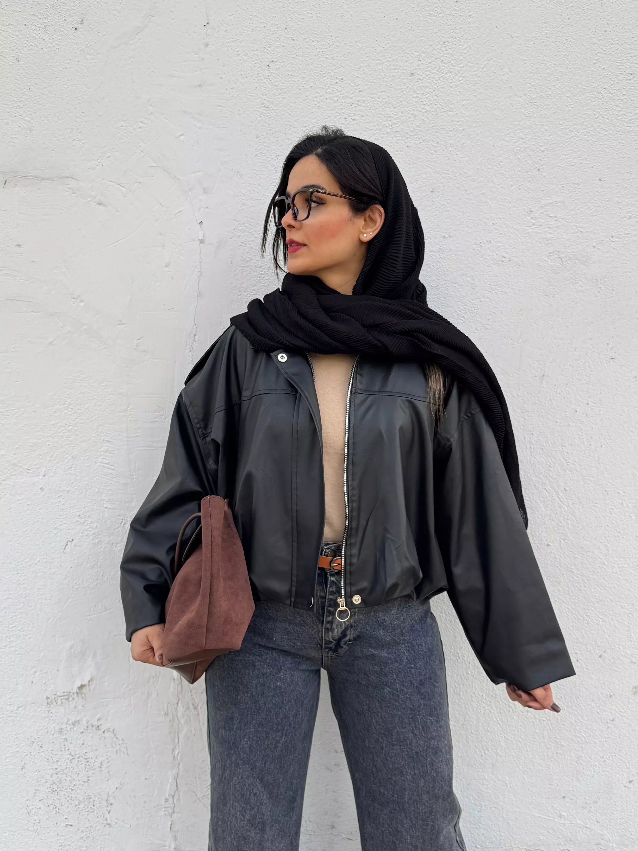 کاپشن چرم آستردار شکیرا